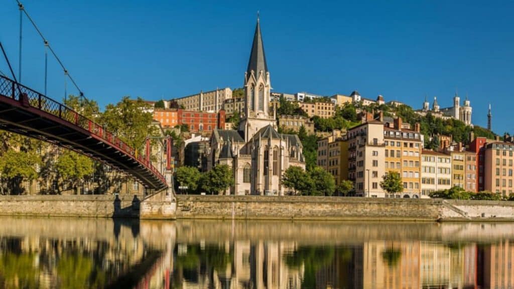 Photo des quais de Saône à Lyon