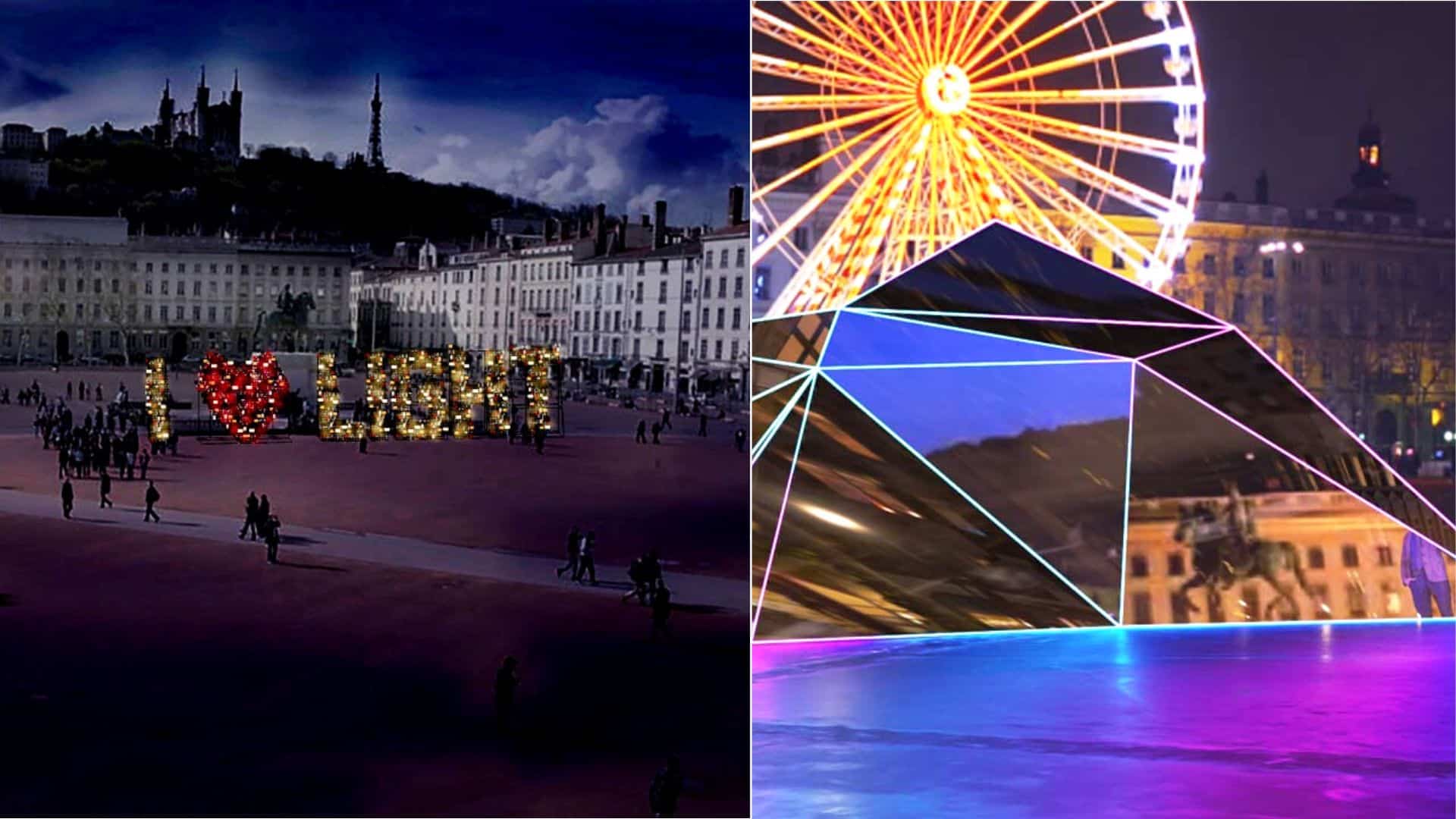 Illuminations de la Fête des Lumières 2022 à Lyon