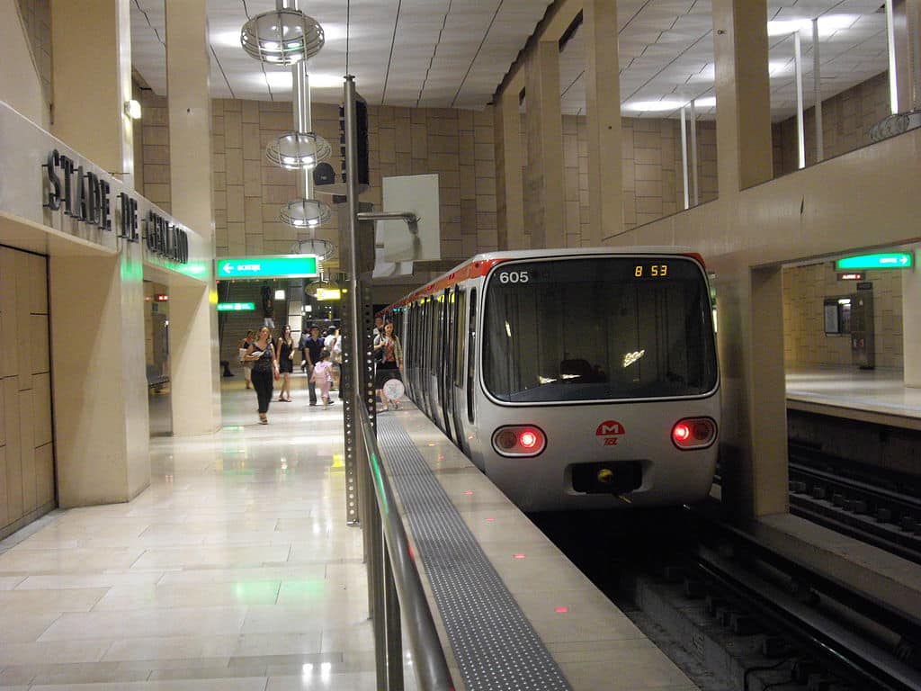 Ligne du métro B à Lyon