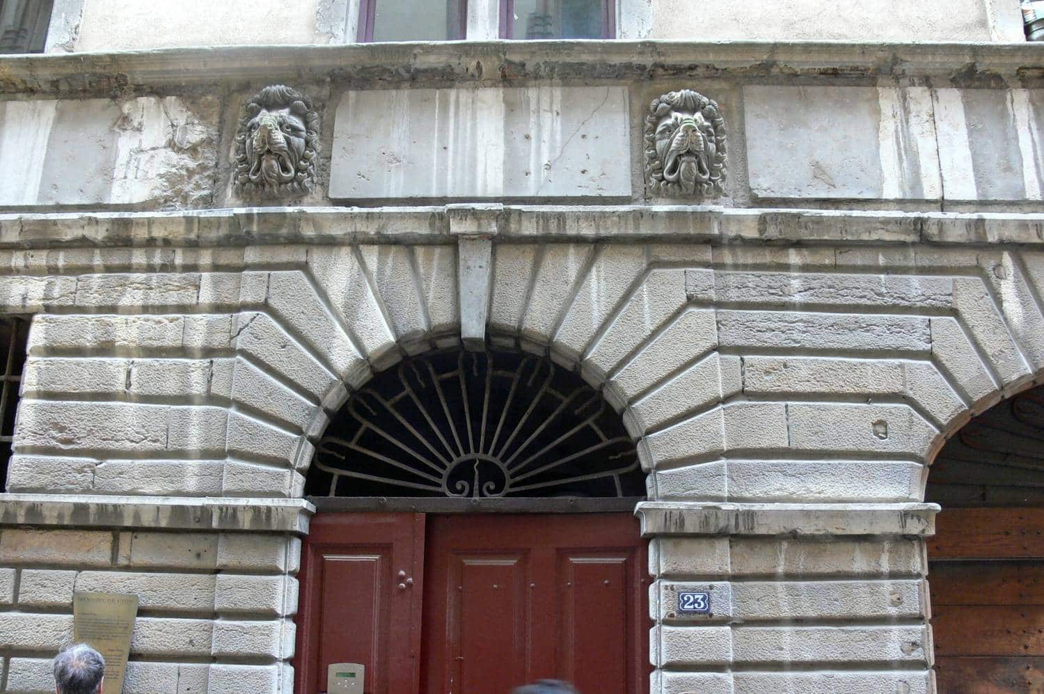 Maison Dugas au numéro 23 de la rue Juiverie à Lyon