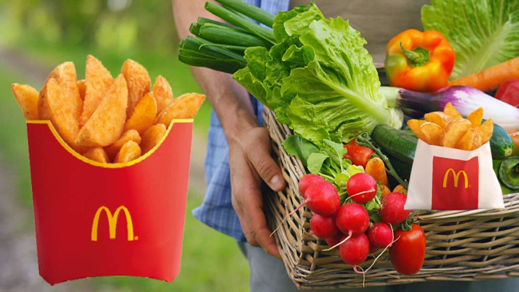 McDonald’s va remplacer ses potatoes par des frites de légumes !
