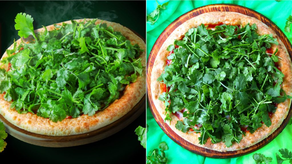 Insolite : Pizza Hut lance une pizza 100% coriandre !